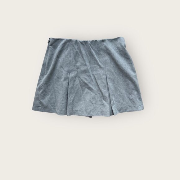 Abercrombie & Fitch Mid Rise Pleated Mini Skort Grey - women's M NWT - Picture 10 of 11